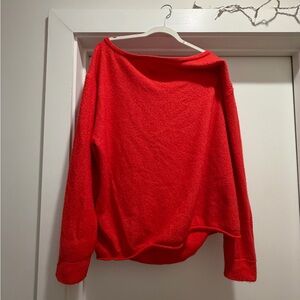 Urban Outfitters Off-the-Shoulder Red Sweater